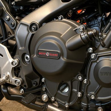 Комплект защитных крышек двигателя для Aprilia RS 660 20-24 Motoguard MD49B черного цвета.