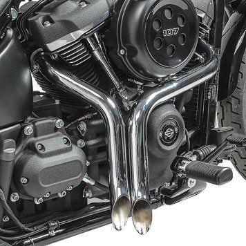 Выхлоп Craftride Harley Davidson Softail Bad Boy 95-98 Drag Pipe хром