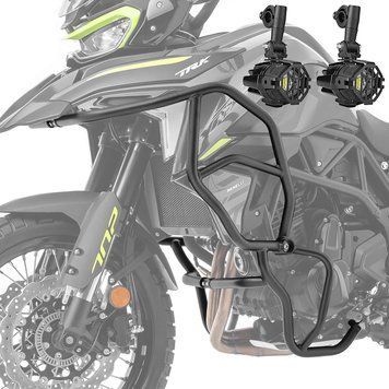 Комплект захисної дуги + додаткові фари для Benelli TRK 702/X 23-25 ​​Motoguard KT57 чорний