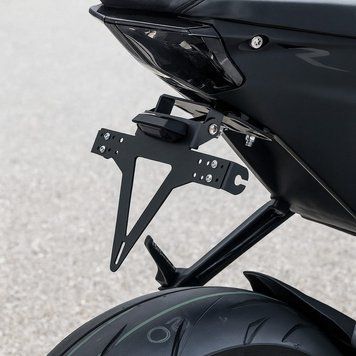 Держатель номерного знака для мотоцикла Zaddox KH4 + светодиодная подсветка DPLA4
