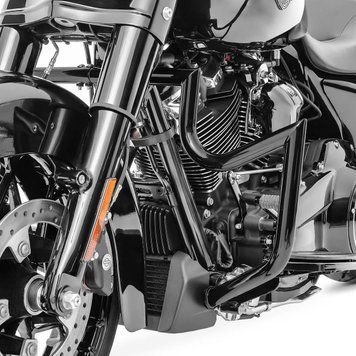Захисна дуга Mustache для мотоциклів Harley Davidson Road King Special 19-25 Craftride MR14 чорного кольору.