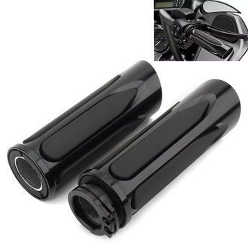 Рукоятки керма 1 дюйм для мотоцикла Harley Davidson Dyna Low Rider / Street Bob Craftride HG5, чорні.