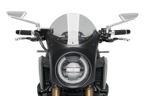 Ретро напівобтічник Puig для HONDA CB650R NEO SPORTS CAFE 2019-2023 димчастого кольору 3133H