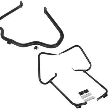 Комплект: Захисна дуга для Harley Touring 97-08 + багажник для Harley Touring 97-08 із захисною дугою чорний