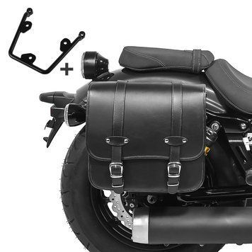 Крепление боковой сумки совместимо с Kawasaki Vulcan S / Caf&eacute; 2015&ndash;2024, правая, Reno 17 л, Craftride