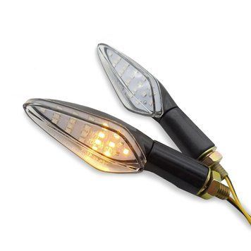 Последовательные светодиодные поворотники для Kawasaki Z 900 / RS / Cafe LED Lumitecs BL6 прозрачные