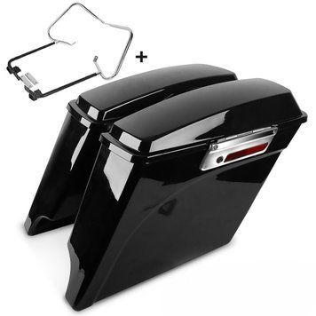 Жесткие седельные сумки Stretched подходят для Harley Davidson Electra Glide Ultra Classic 98-08 с опорными кронштейнами BC Craftride