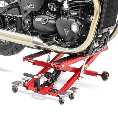 Ножичний гідравлічний домкрат для Triumph Street Cup ConStands Mid-lift XL, червоний