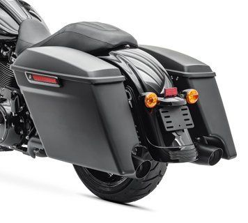 Растянутые боковые кофры подходят для Harley Davidson CVO Street Glide (FLHXSE) 14-25 черный мат Craftride