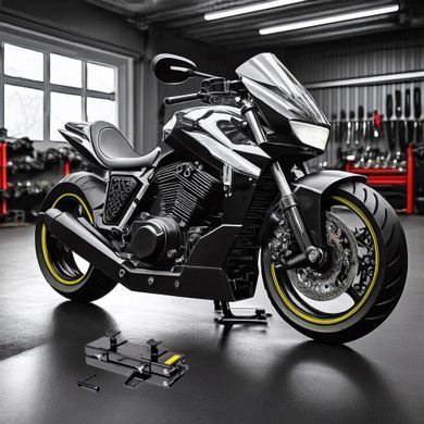 Ножичний підйомник для мотоцикла ConStands Mini-Lift Moto Jack 500 кг чорного кольору, Чорний