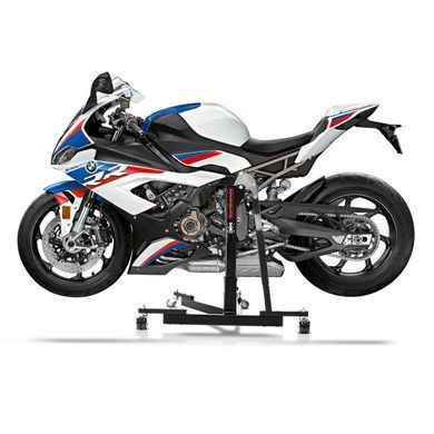 Комплект: центральная подставка BMW S 1000 RR 19-25 мотоциклетный домкрат Power-Evo + комплект подогревателя шин Snaefell 30-99&deg;C цифровой для переднего и заднего колеса