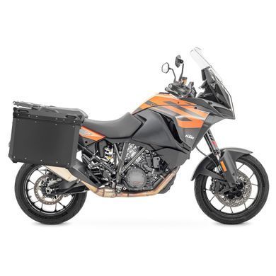 Алюминиевые боковые кофры Bagtecs ADSX70 черные + держатель для KTM 1290 Super Adventure / R / S / T 15-20