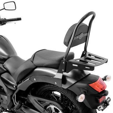 Спинка Kawasaki Vulcan S/Caf&eacute; 15-25 Craftride Rider-XL с багажной полкой черного цвета