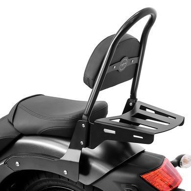 Спинка Kawasaki Vulcan S/Caf&eacute; 15-25 Craftride Rider-XL с багажной полкой черного цвета