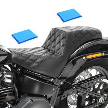 Двойное сиденье с интегрированным слоем геля для Harley Davidson Softail Street Bob 18-25 duo seat Craftride SP8 черное