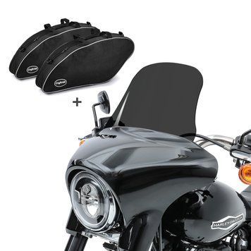 Комплект ветрового стекла мотоцикла SL3 Craftride L+внутренняя сумка для Harley Davidson Sport Glide 18-25 Craftride