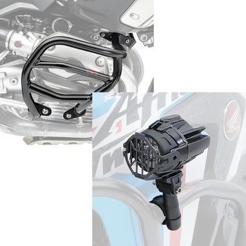 Комплект: захисна дуга XL для BMW R 1200 GS 04-12 Захисна дуга Motoguard + комплект додаткових світлодіодних фар BMW R 1200 GS / Adventure Lumitecs S22X