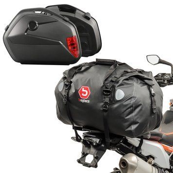 Набор кофров, подходящих для Yamaha TDM 900 / 850 с держателем кофра SC22 и задней сумкой XF60
