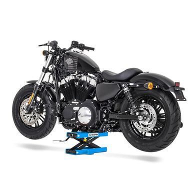Подъемник для мотоциклов ConStands Mini-Lift ножничный подъемник с резиновым ковриком до 500 кг синего цвета
