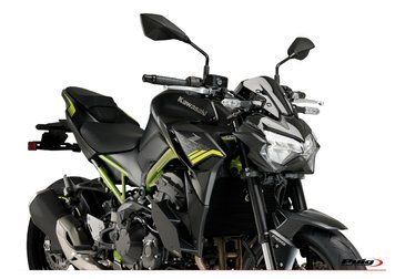 Комплект спойлеров Naked Side Downforce, совместимый с Kawasaki Z650 20'-24' Black Puig 20328N