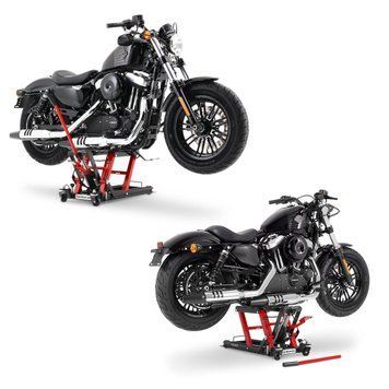 Подъемные платформы ConStands Mid-Lift L 2шт для Harley и чоппера до 680 кг в красном цвете