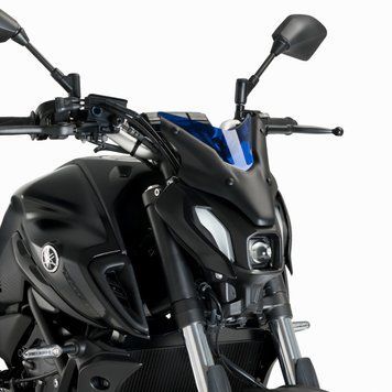 Ветровые стекла Plus для Yamaha MT-07 21-25 Puig 20620A New Generation Sport синего цвета