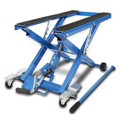 Підйомна платформа для мотоциклів ConStands Mid-Lift XL домкрат для мотоциклів до 500 кг синього кольору