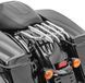 Комплект: багажник Harley Electra Glide, Street Glide, Road King 09-25 + спинка для Harley Touring Models 2009-2021 Fast Driver-M хром