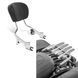 Комплект: багажник Harley Electra Glide, Street Glide, Road King 09-25 + спинка для Harley Touring Models 2009-2021 Fast Driver-M хром