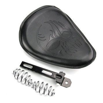 Сидіння Solo Bobber Skull BR19 чорне
