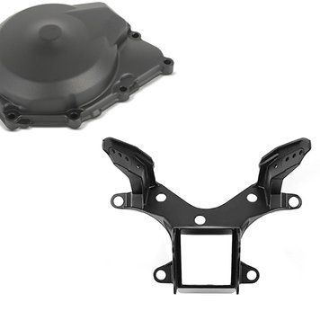Комплект: кришка генератора Yamaha YZF-R6 06-19 + кронштейн обтічника Yamaha YZF-R6 08-15