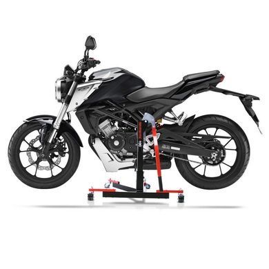 Центральна підставка ConStands Power-Evo NEW, сумісна з Honda CB 125 R 18-26 червоного кольору