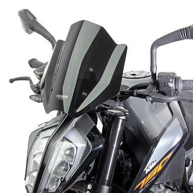 Вітрове скло для KTM 790 Duke 18-Double Bubble "NRM" з монтажним матеріалом MRA light smoke