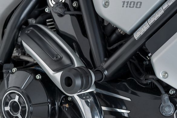 Винтажные слайдеры рамы Puig для DUCATI SCRAMBLER URBAN MOTARD 2022-2025 черного цвета 8150N