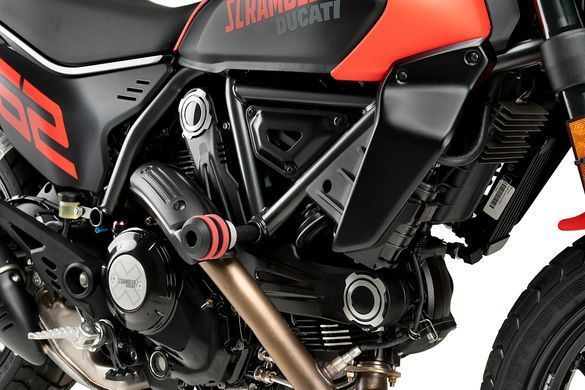 Винтажные слайдеры рамы Puig для DUCATI SCRAMBLER URBAN MOTARD 2022-2025 черного цвета 8150N