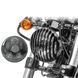 Світлодіодна фара з гратами 5,75 дюйми для Harley Davidson Sportster 04-20 Craftride, чорна