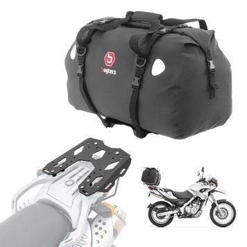 Комплект: багажник + задня сумка 60 л підходить для BMW F 650 GS/Dakar 04-07 Bagtecs SLP-XF60 Задній багажник