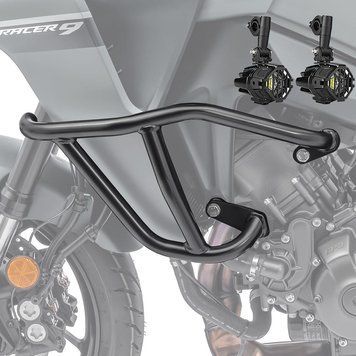 Комплект верхньої захисної дуги + додаткові фари для Yamaha Tracer 9/GT 21-24 Motoguard TK9