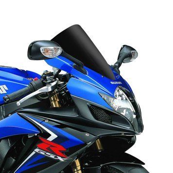 Гоночне вітрове скло RC54 для Suzuki GSX-R 600/750 06-07, модель Double Bubble, Airroad, чорне, артикул 10048S.