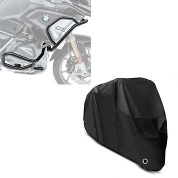 Комплект: комплект захисних дуг для BMW R 1250 GS 19-23 L2 верх і низ + чохол брезентовий XXL чорного кольору