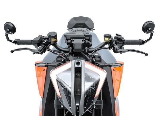 Зеркало заднего вида, совместимое с Honda NC 750/700/S Round Craftride, черный DPLT