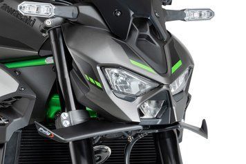 Передній спойлер, сумісний з KAWASAKI Z900 25', матово-чорний Puig 22446j
