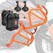 Комплект захисних дуг + фари для KTM 790 Adventure/R 19-21 + сумки Motoguard помаранчевий