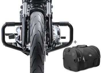 Комплект захисних дуг 38 мм з кофром RB1 Craftride сумісний із чопперами/кастомними мотоциклами Sport Glide 18-25