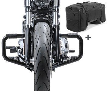 Комплект захисної дуги STS1 та багажника SQ1 для Harley Davidson Softail Sport Glide 18-25 Craftride