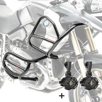 Комплект захисних дуг + фари XL4 для BMW R 1200 GS 08-12