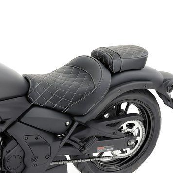 Зручне високе сидіння для мотоциклів Kawasaki Vulcan S 15-25 Craftride HP22, чорне.