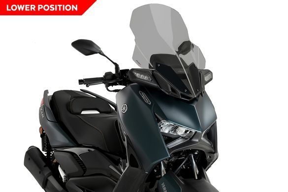 Вітрове скло V-Tech Line Touring Puig для YAMAHA X-MAX 300 TECH MAX + 2023-2024 димчастого кольору 21745H