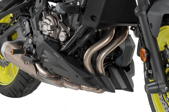 Спойлер двигателя Puig для YAMAHA TRACER 700 2018-2019 матово-черного цвета 7022J