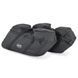Комплект: Вкладыши для боковых кофров + подножки для пассажира, подходящие для Harley Davidson Touring 93-26, Craftride CF2 с кронштейнами, черные.